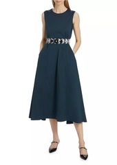 Max Mara Preston Cotton-Blend A-Line Cocktail Dress