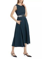 Max Mara Preston Cotton-Blend A-Line Cocktail Dress