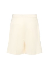 Max Mara Priamo Pleated Wool Shorts