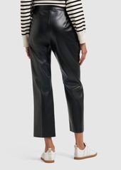 Max Mara Queva Croc Faux Leather Straight Pants