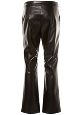 Max Mara Queva Croc Faux Leather Straight Pants