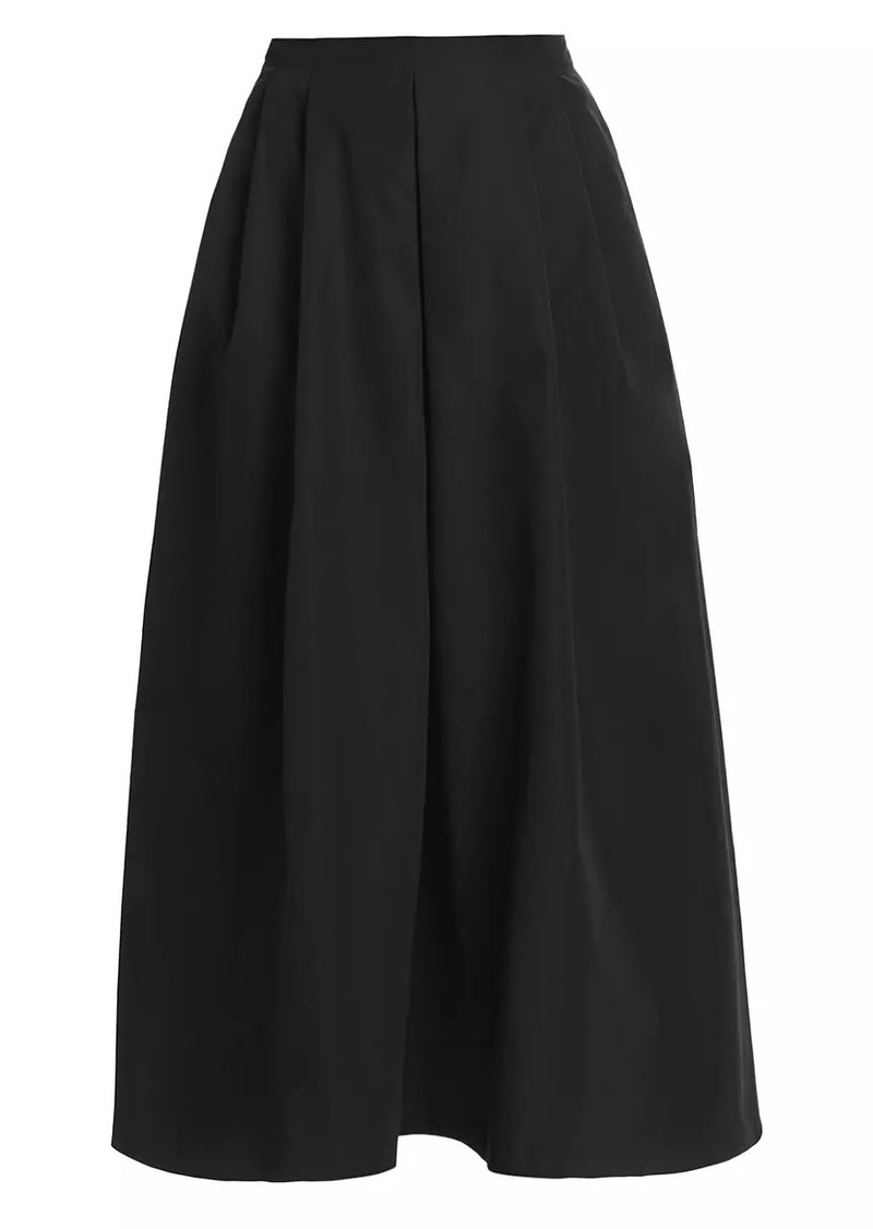 Max Mara Renoir Cotton-Blend Poplin A-Line Maxi Skirt