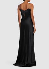 Max Mara Riccio Silk Satin Long Dress