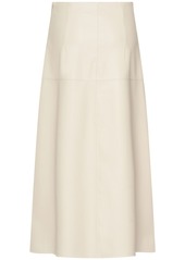 Max Mara Scilli Coated Jersey Midi Skirt