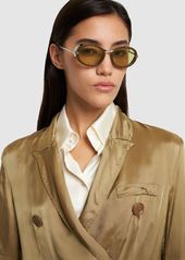 Max Mara Selma Round Metal Sunglasses