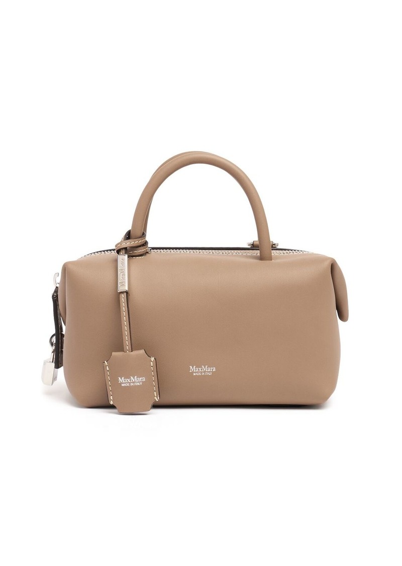 Max Mara Small Holdall Leather Top Handle Bag