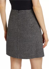 Max Mara Stone Wool-Mohair Miniskirt