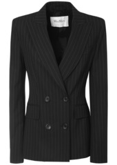 Max Mara Stretch Wool Double Breasted Jacket