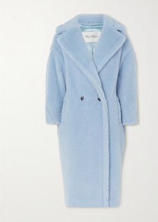 Max Mara Teddy Bear Icon Oversized Double-breasted Alpaca Wool And Silk-blend Coat