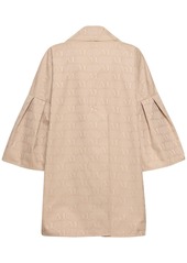 Max Mara Tenente Logo Jacquard Cape