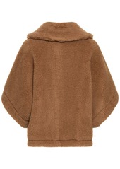 Max Mara Terzo Camel & Silk Teddy Cape