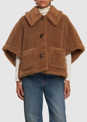 Max Mara Terzo Camel & Silk Teddy Cape