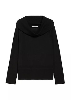 Max Mara Tiglio Virgin Wool Off-The-Shoulder Sweater