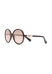 Max Mara tinted lenses round-frame logo sunglasses