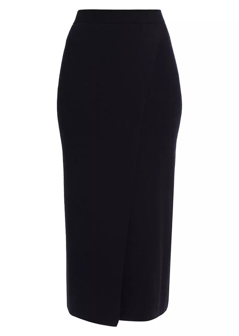 Max Mara Umbria Wool-Cashmere Midi-Skirt