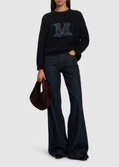 Max Mara Vicolo Wool Knit Logo Sweater