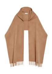 Max Mara Zena Cashmere-Wool Hooded Scarf