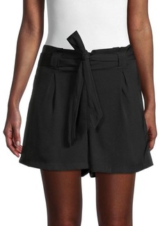 Max Studio Belted Paperbag Shorts