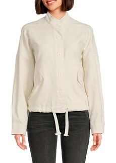 Max Studio Drop Shoulder Linen Blend Jacket
