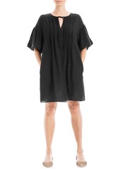 MAX STUDIO Bubble Sleeve Pocket Shift Dress in Sage at Nordstrom Rack