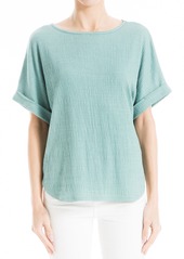 MAX STUDIO Crinkle Cuff Curve Top in Charteuse at Nordstrom Rack