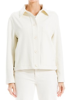 Max Studio Cropped Boyfriend Shirt