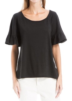 Max Studio Flutter Sleeve Top