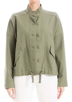 Max Studio Linen-Blend Short Jacket
