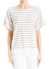 MAX STUDIO Marble Stripe T-Shirt in Cream/Army at Nordstrom Rack