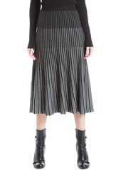 Max Studio Pleated Aline Sweater Skirt