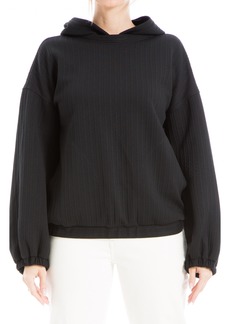 MAX STUDIO Textured Puff Sleeve Pullover in Black at Nordstrom Rack