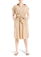 MAX STUDIO V-Neck Cuffed Sleeve Shirtdress in Pumice-Pumice at Nordstrom Rack