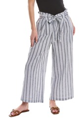 Max Studio Wide Leg Linen-Blend Pant