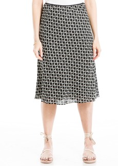 Max Studio Women's Bias Printed Skirt