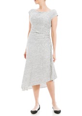 Max Studio Womens Crinkled Jersey Asymmetrical Dress   US