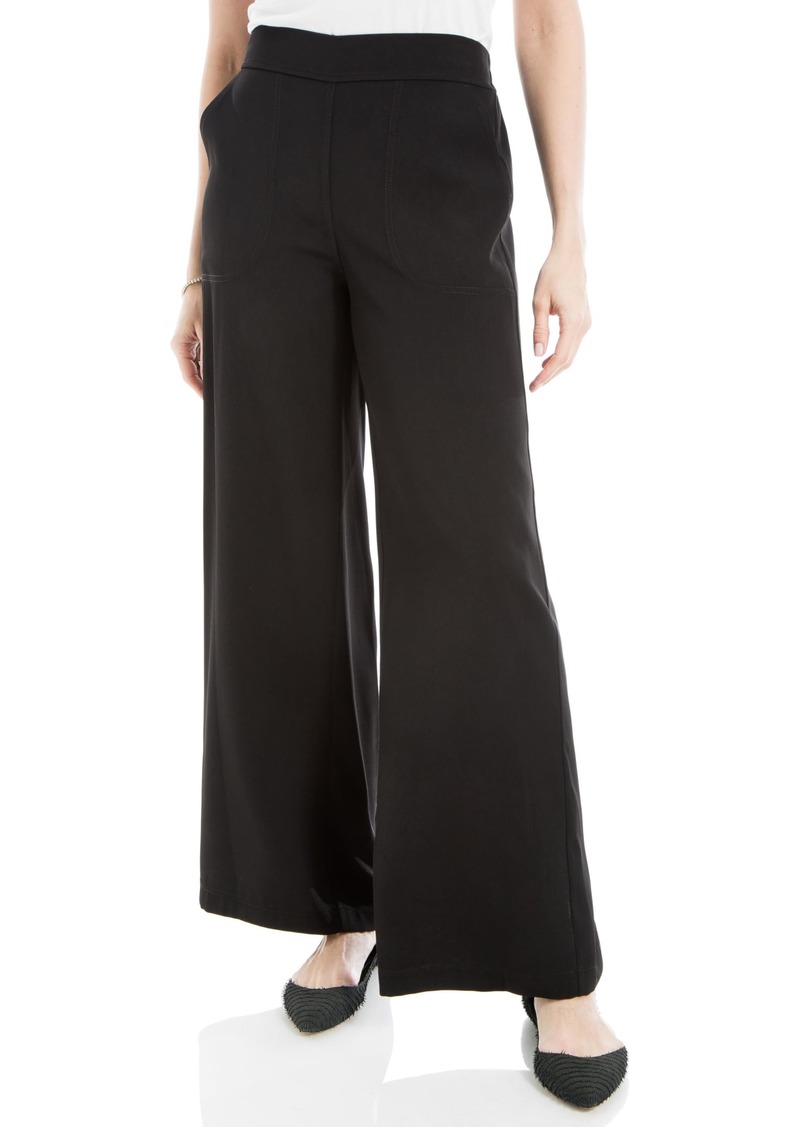 Max Studio Women's Elastic Waist Slacks Pull-On Twill Pants US