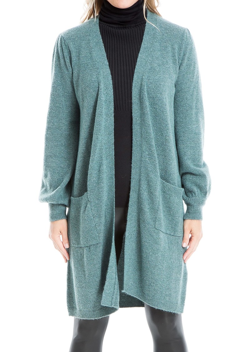 Max Studio Women's Long Open Front Sweater Cardigan Cozy Solid Staple Outwear Coats  Extra Large