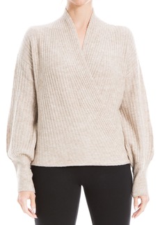 Max Studio Women's Long Sleeve Cross Over Sweater  Extra Large