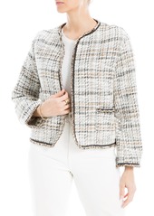 Max Studio Women's Long Sleeve Tweed Short Jacket