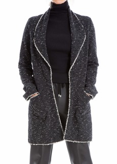 Max Studio Women's Long Sleeve Tweed Textured Jacket  Extra Large