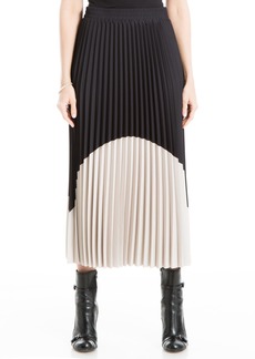 Max Studio Women's Maxi Pleated Colorblock Skirt