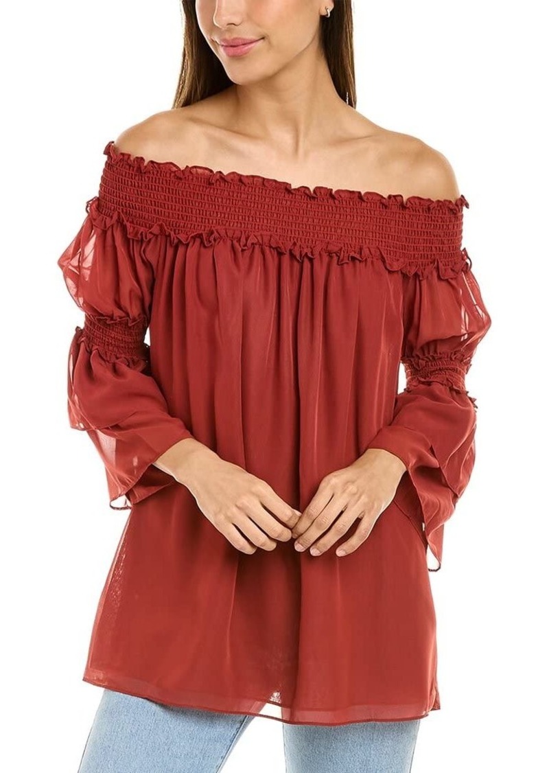 Max Studio Women's Off The Shoulder Tiered Sleeve Top  Extra Large