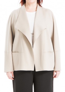 Max Studio Women's Plus Size Scuba Drape Front Jacket