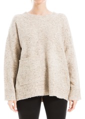 Max Studio Women's Pocket Detail Tweed Sweater