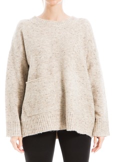 Max Studio Women's Pocket Detail Tweed Sweater