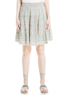 Max Studio Women's Rayon Casual Short Tiered Skirt