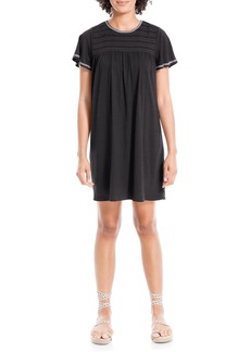 Max Studio Women's Short Sleeve Jersey Dress Black-0T73