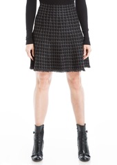 Max Studio Women's Skater Style Knit Jacquard Flared Mini Sweater Skirt