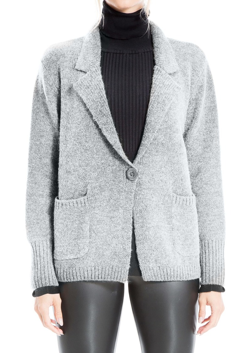 Max Studio Women's Single Button Sweater Cardigan with Pockets  Extra Small