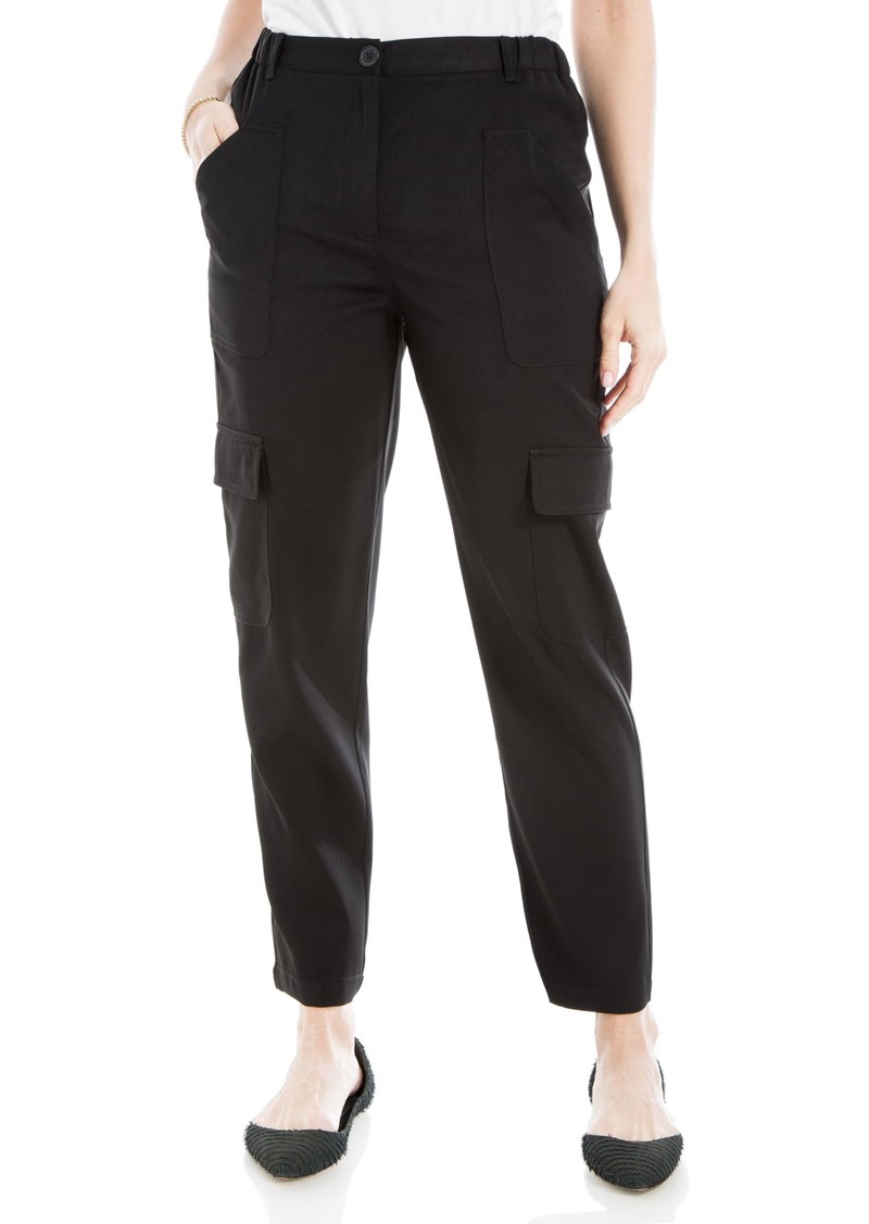Max Studio Women's Soft Polyester Twill Cargo Jogger Pant US